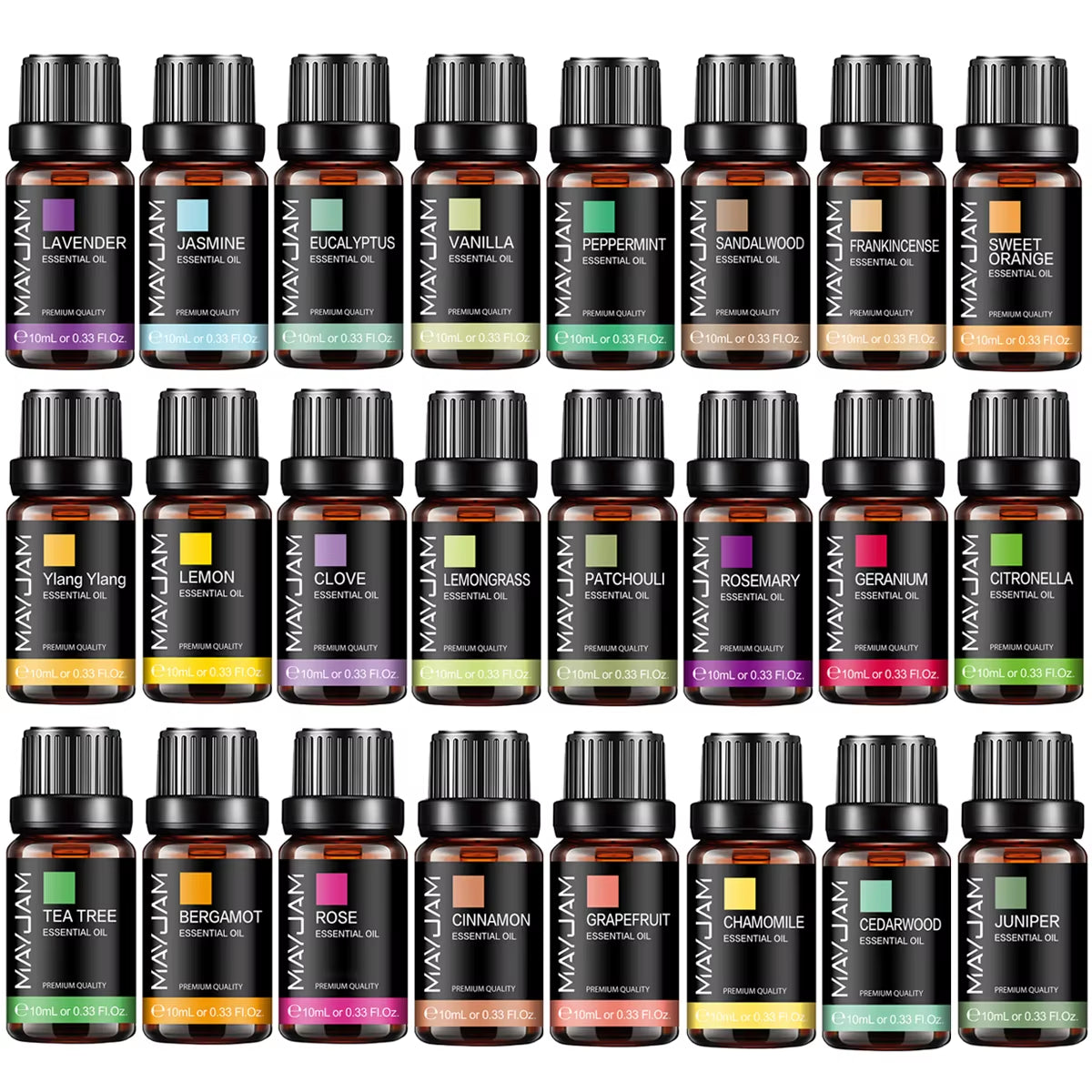 Essential Oil Lavender Jasmine Eucalyptus Vanilla Sandalwood Bergamot Rosemary Citronella Cinnamon Fragrance Oil