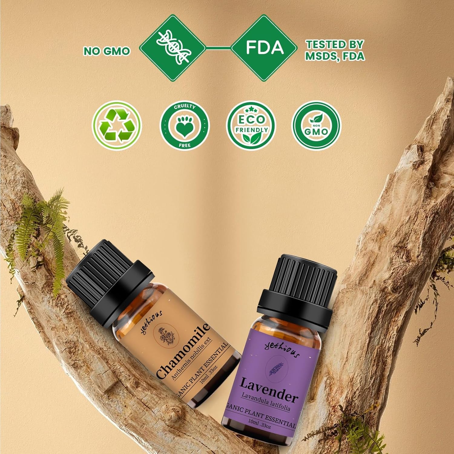 Chamomile Lavender Essential Oil Set 2 Pack 10ML