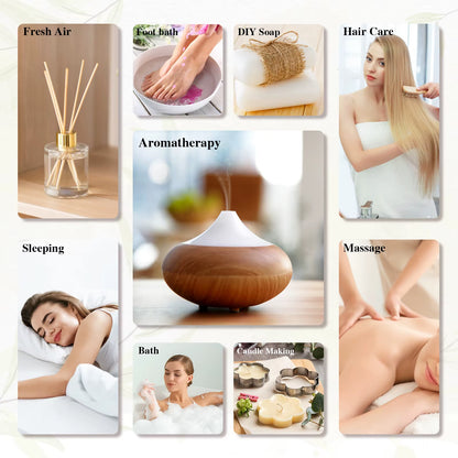 Essential Oil Lavender Jasmine Eucalyptus Vanilla Sandalwood Bergamot Rosemary Citronella Cinnamon Fragrance Oil